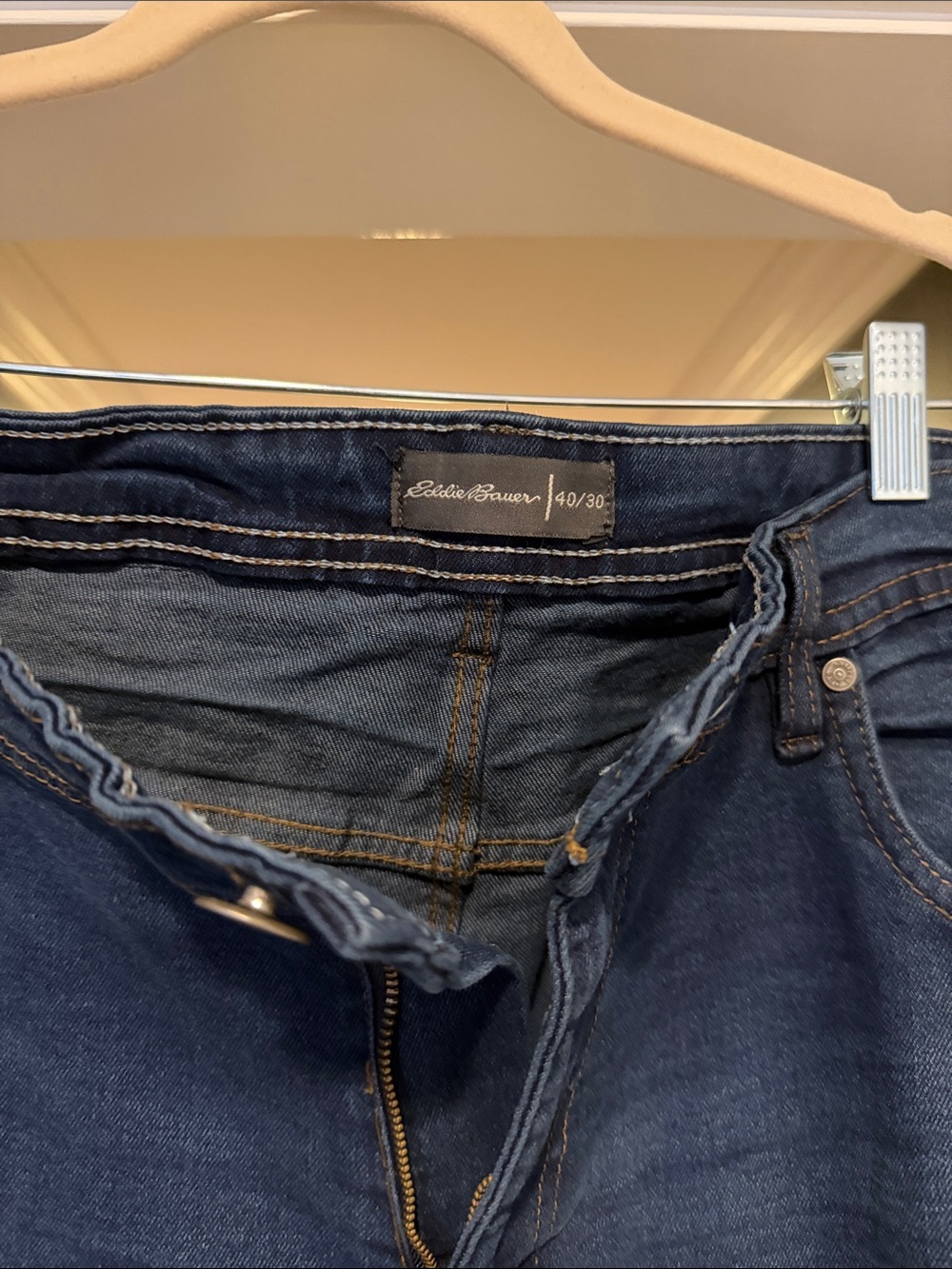 Eddie Bauer Indigo Blue Straight-Leg Skinny Jeans